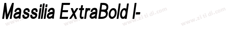 Massilia ExtraBold I字体转换